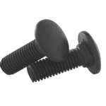 Болт зі збільшеною полукруглою головкою та квадратним підголовком, клас міцності 5,8 (по ГОСТ 7802:2008) покриття: без покриття або цинк.